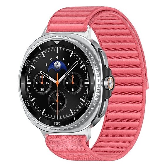 Galaxy Watch8 Classic | 46 мм | Black | Fabric/Red | M/L, Размер: 46 мм, Цвет: Black, Тип ремешка: Fabric, Цвет ремешка: Red, Размер ремешка: M/L, Подключение часов: Bluetooth / Wi-Fi